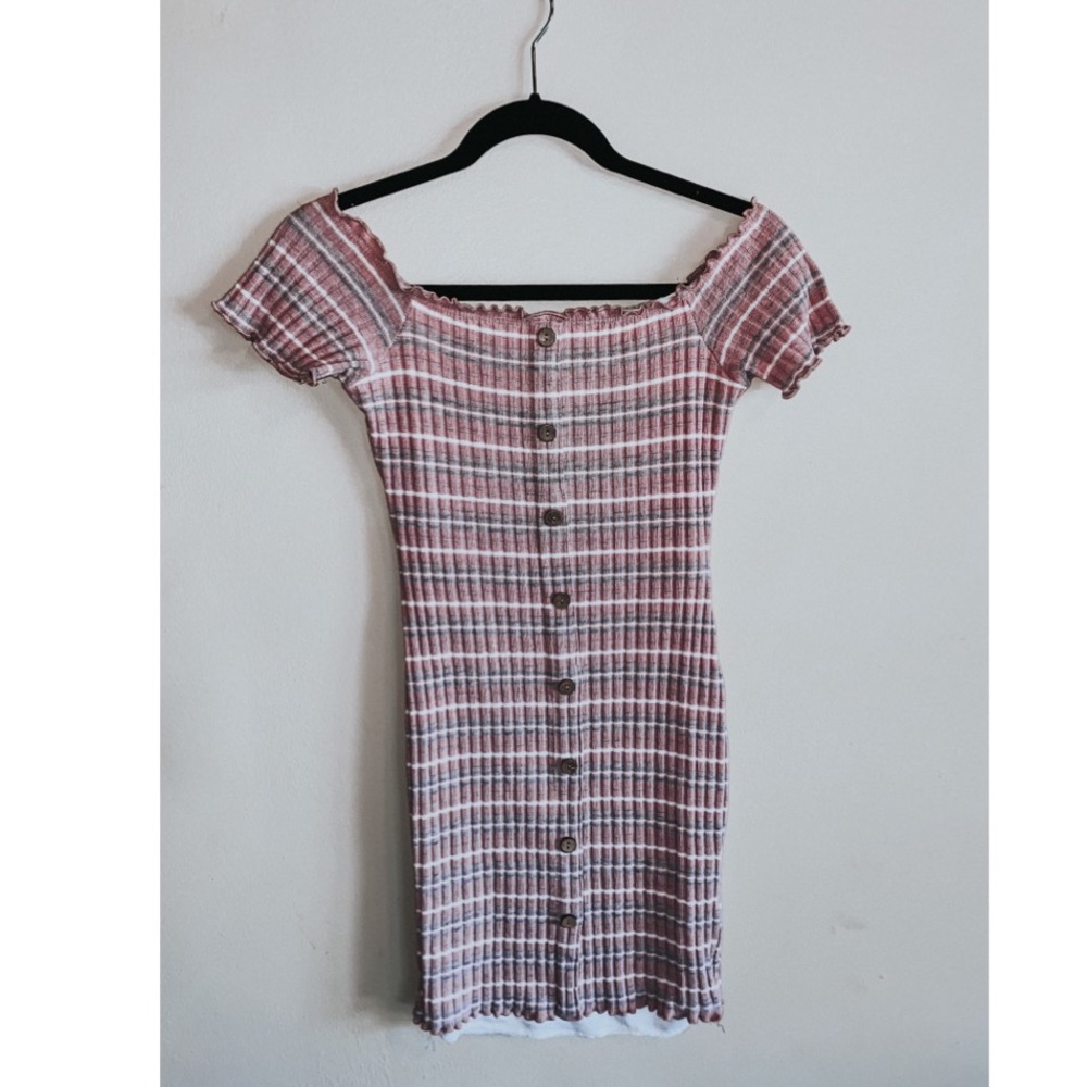 off the shoulder tight mini dress